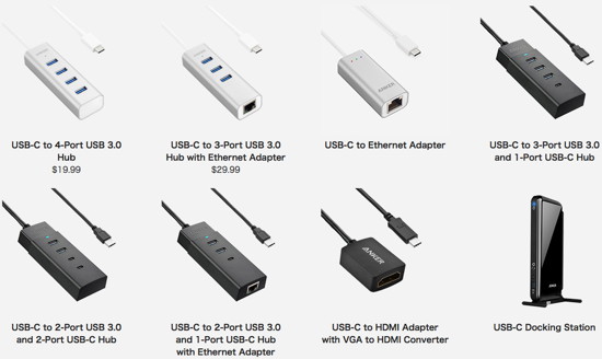 USB-C-Produkte von Anker