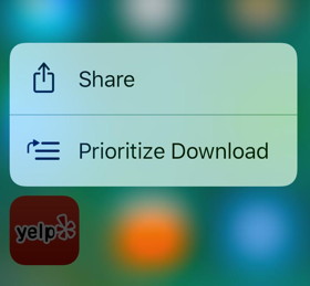 iOS 10 ermöglicht Priorisierung von App-Downloads via 3D-Touch