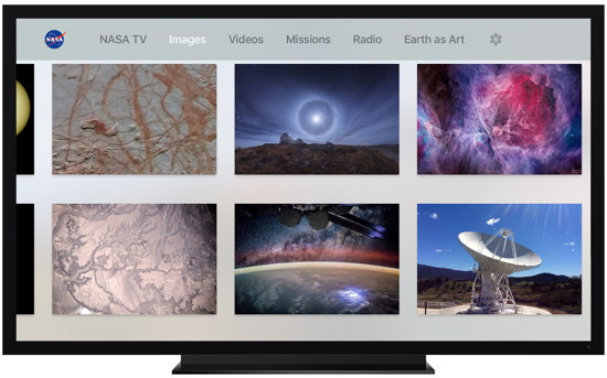 NASA-App für Apple TV