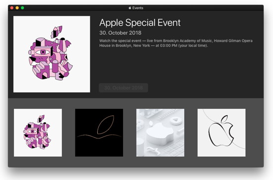 Inoffizielle Apple-Events-App für den Mac