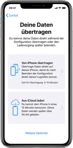 iPhone-Datenmigration