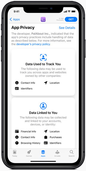 Datenschutz-Beipackzettel in den App-Stores