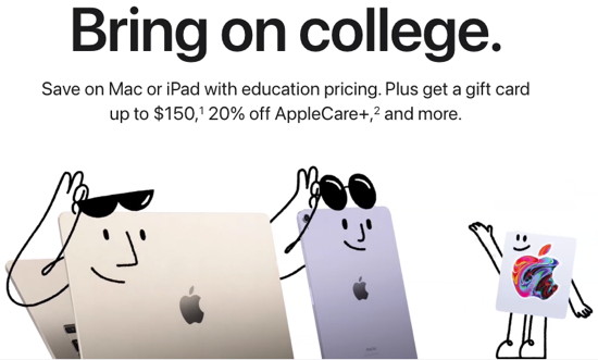 Apple Back-to-School-Werbeaktion