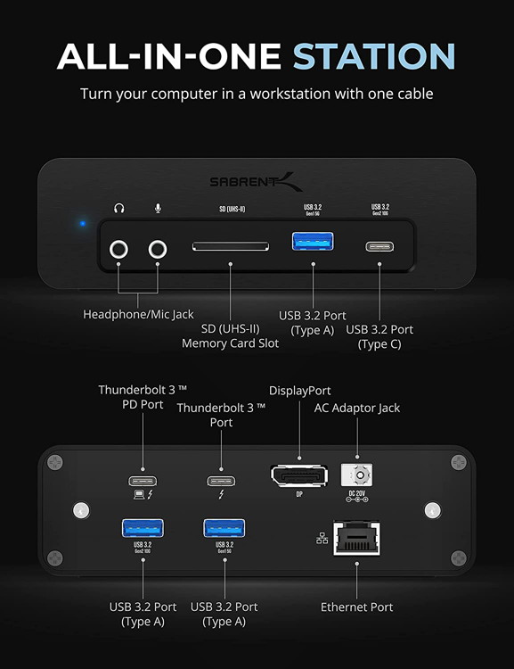 Sabrent Thunderbolt Dock