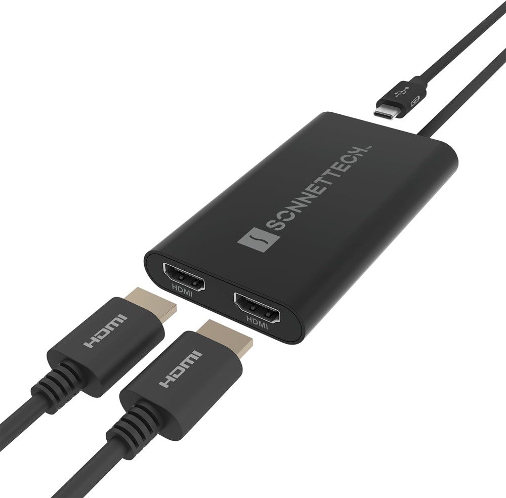 Dual-HDMI-Adapter mit USB-C