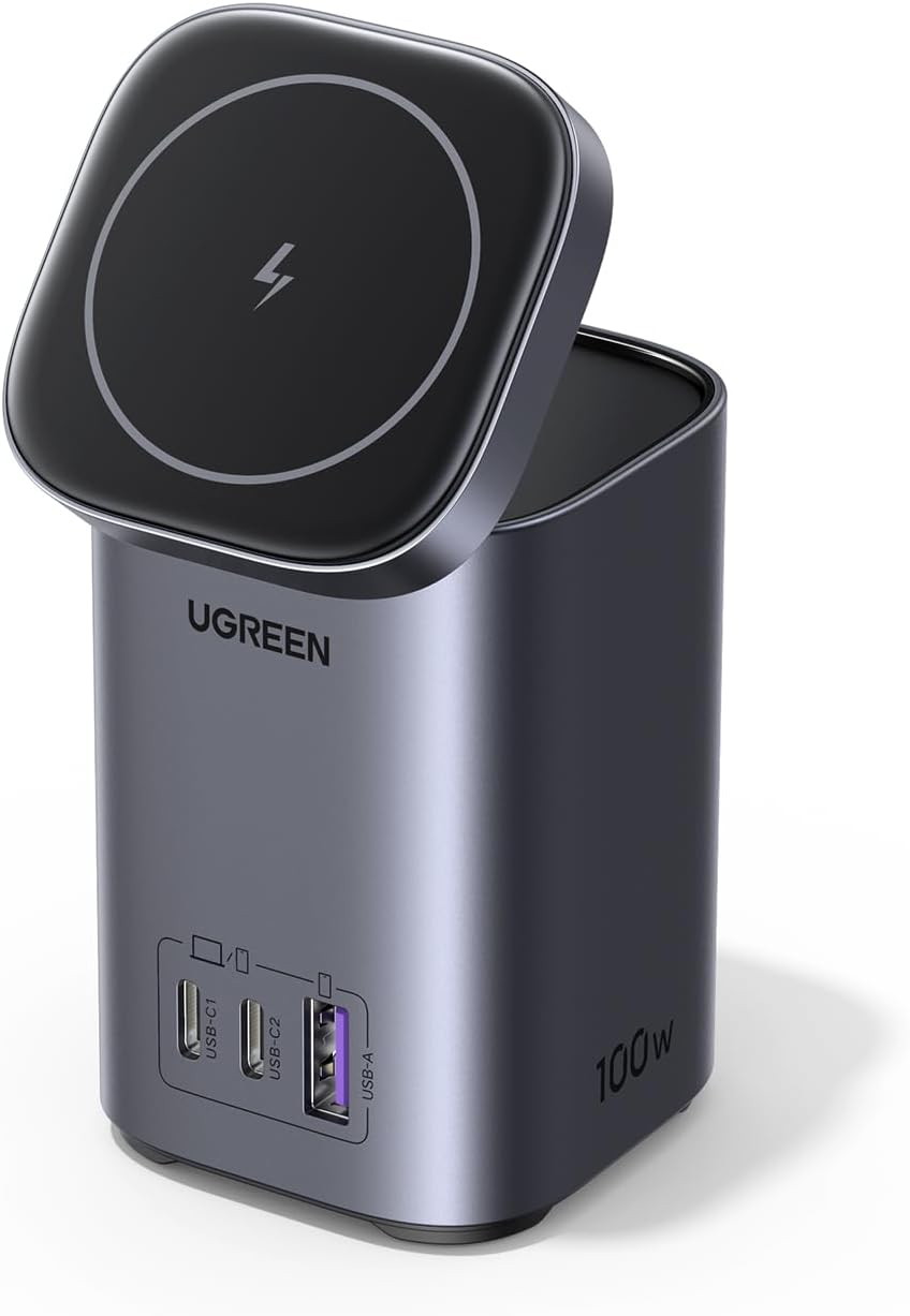 UGREEN: Neues 100-Watt-Ladegerät mit 3x USB und MagSafe-Ständer
