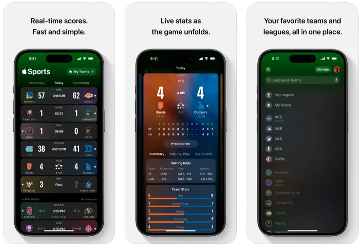 Apple Sports-App