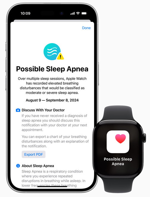 Apple Watch Schlafapnoe-Erkennung