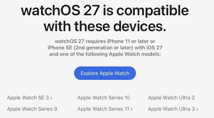watchOS 27
